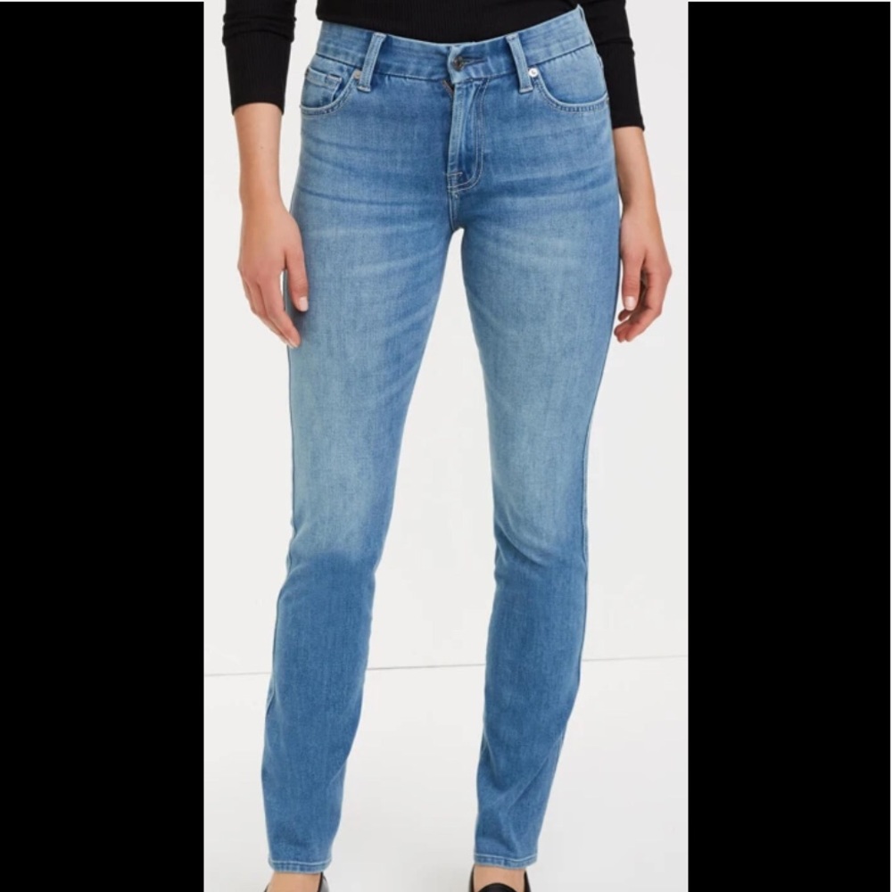 7 for all mankind Kimmie Mid Rise Straight Leg Jean